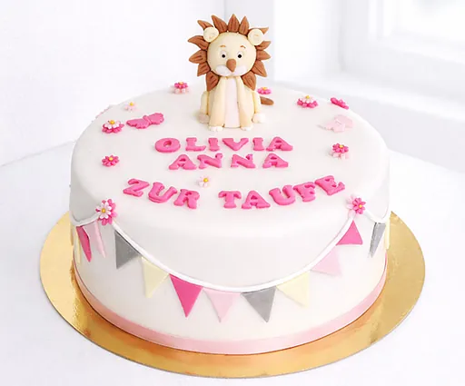 Tauftorte Löwe
